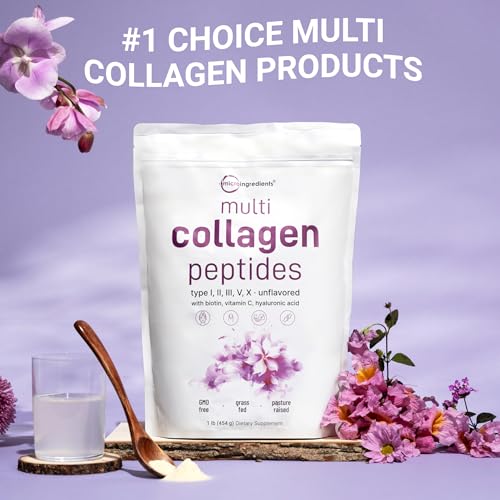 Micro Ingredients 1lb collagen supplement label