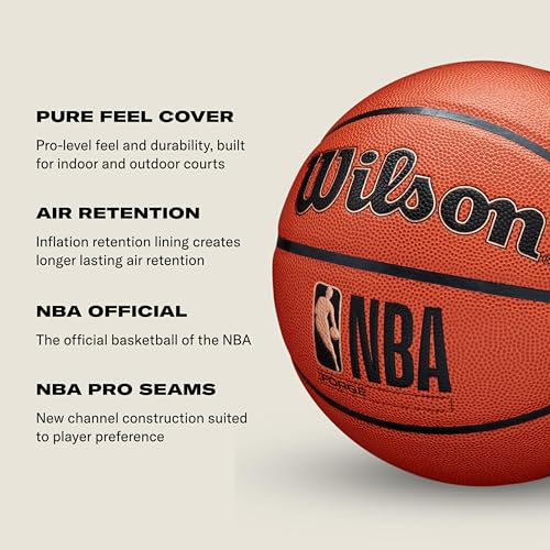 Brown indoor outdoor basketball side view