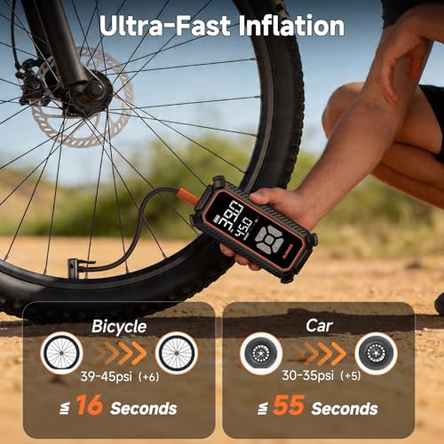 OlarHike portable air compressor dual LED display
