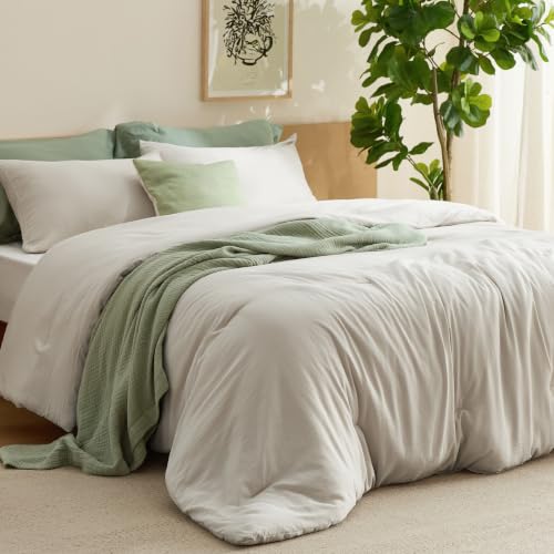 Complete 3-piece Bedsure beige set