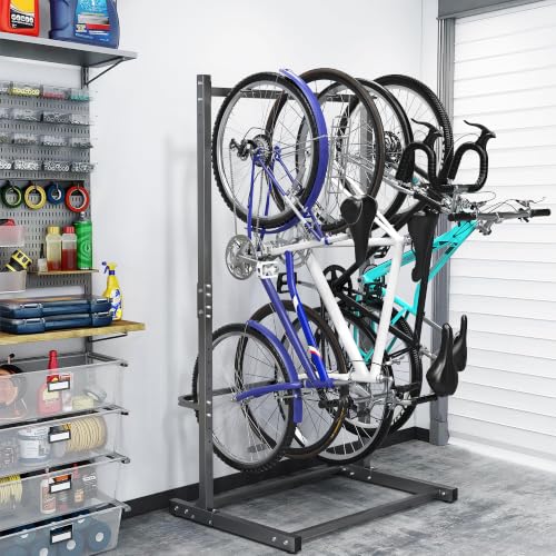 Four bikes stored on Ultrawall rack