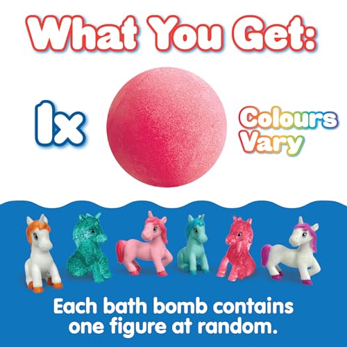 Collectible unicorn toy found inside Zimpli Kids bath bomb