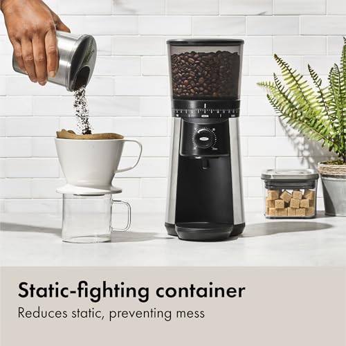 Side profile of OXO Brew coffee grinder