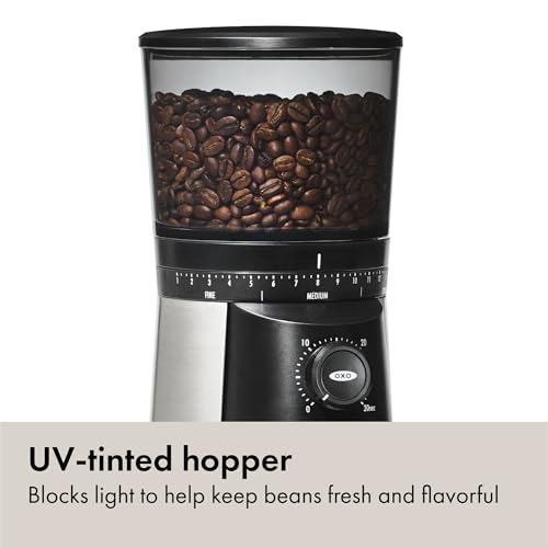 Control panel on OXO electric grinder