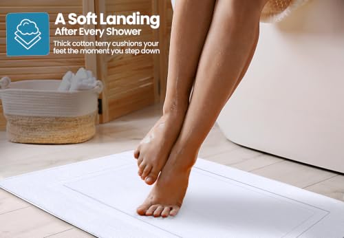 Utopia Towels mat in bathroom setting