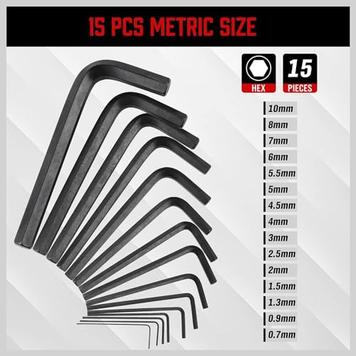 Close up of SEDY hex key precision tips