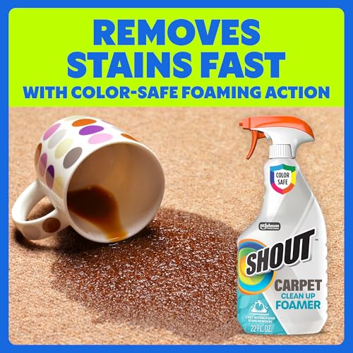 SHOUT Carpet Fresh foamer label detail
