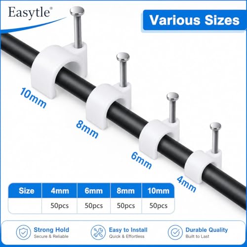 Easytle 4mm cable management clip