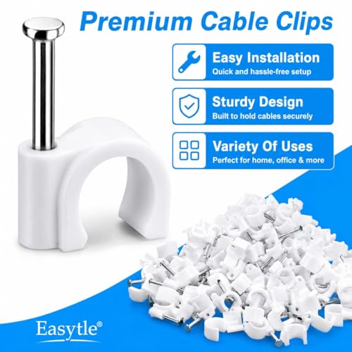 Easytle 8mm cable management clip