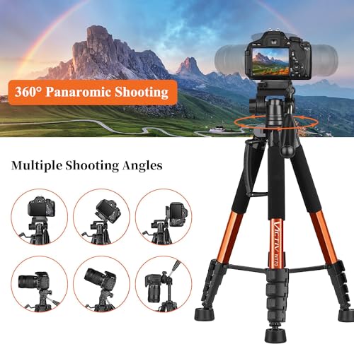 Height adjustment locks on Victiv orange tripod