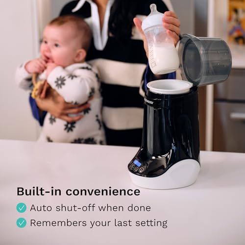 Baby Brezza unit with various bottle types
