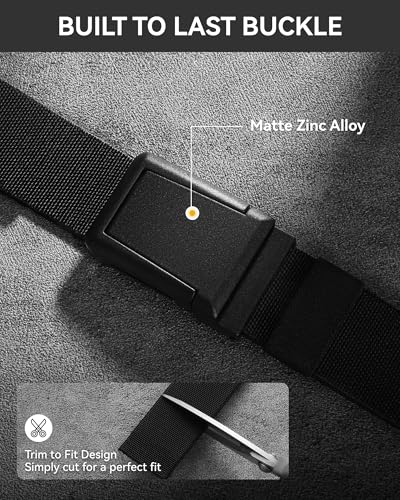 Black tactical belt full length