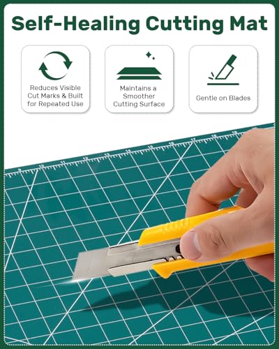 Tujurich mat being used with a rotary cutter