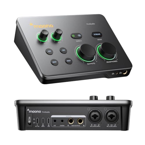 MAONO P2 front view showing XLR inputs