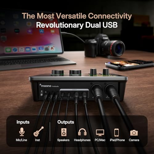 Side profile of MAONO P2 tilted interface