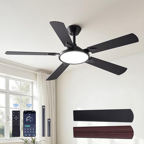 OJX 52 Inch Ceiling Fan with black finish