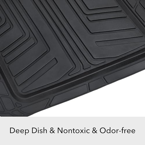 Trim-to-fit edge profile on automotive floor mats