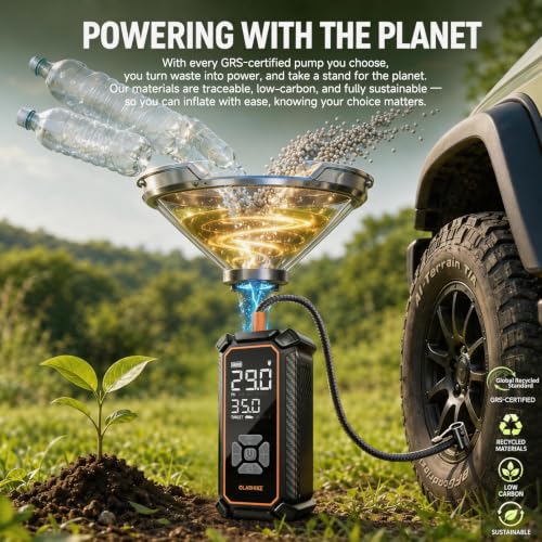 OlarHike inflator packaging and included accessories set