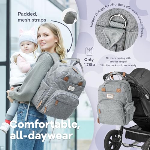 RUVALINO diaper bag hanging on stroller