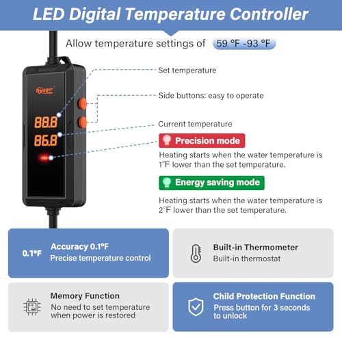 External temperature controller for hygger heater