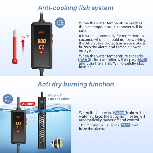 Protective ABS shell on hygger 200W heater