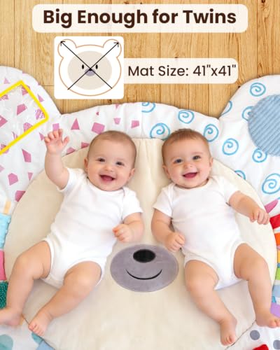 Baby using the Beavtaens activity gym