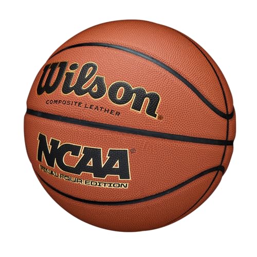 Close up of composite leather texture on WILSON ball