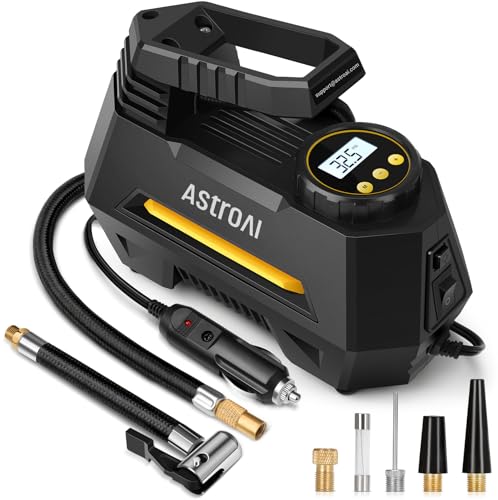 AstroAI AIRUN H yellow portable air compressor front view