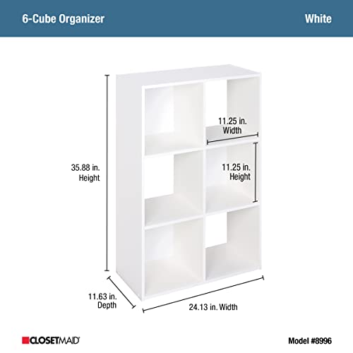 ClosetMaid 6-Cube shelf horizontal orientation