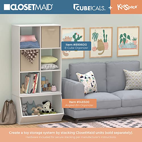 ClosetMaid 6-Cube organizer in a living room setting