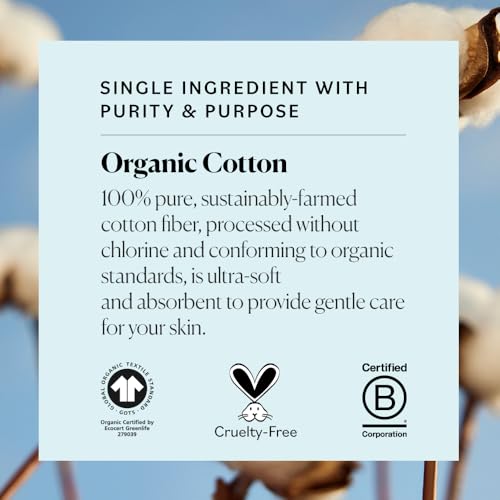 Label showing organic cotton materials