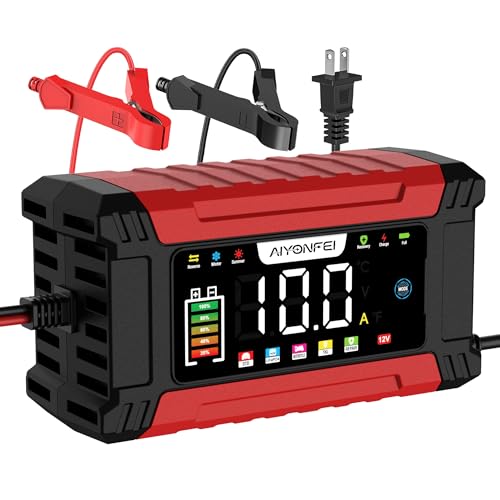 AIYONFEI 12V 10A battery charger front view