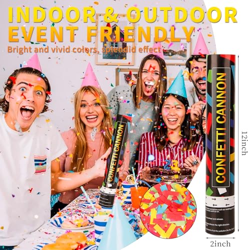 Multicolor confetti popper party shooter