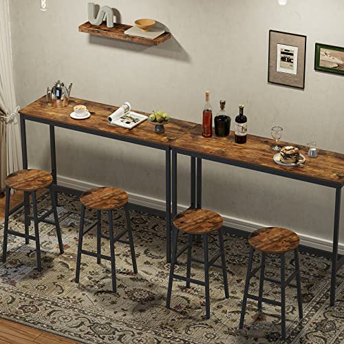 Side profile of 24.4 inch kitchen bar stool