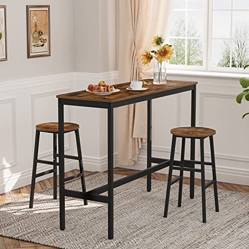 Footrest detail on industrial bar stool