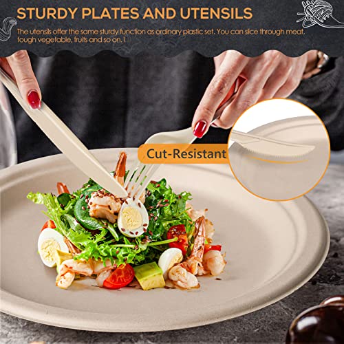Gezond 9 inch and 7 inch compostable plates