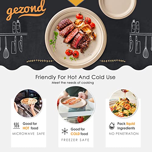 Close up of Gezond compostable dining materials