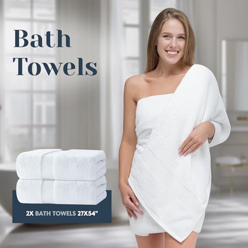 Hand towels and washcloths from the White Classic collection