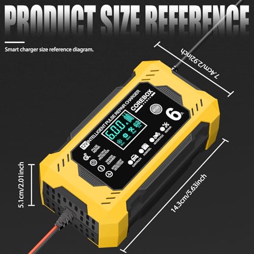 Side profile of COREBOX 6A-Y desulfator