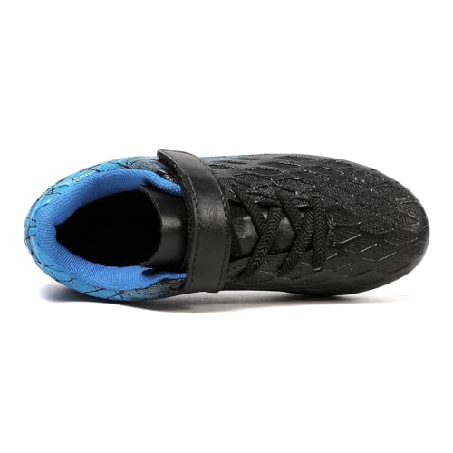 Rear view of youth soccer athletic shoes