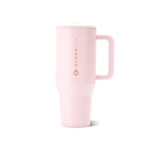 HydroJug Traveler 40oz tumbler in Pink Sand