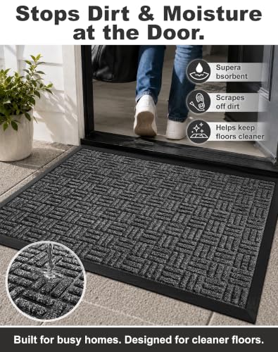 Mibao doormat placed at a residential front door