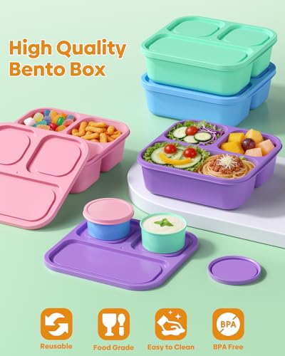 Stack of 4 Canfanni meal prep containers