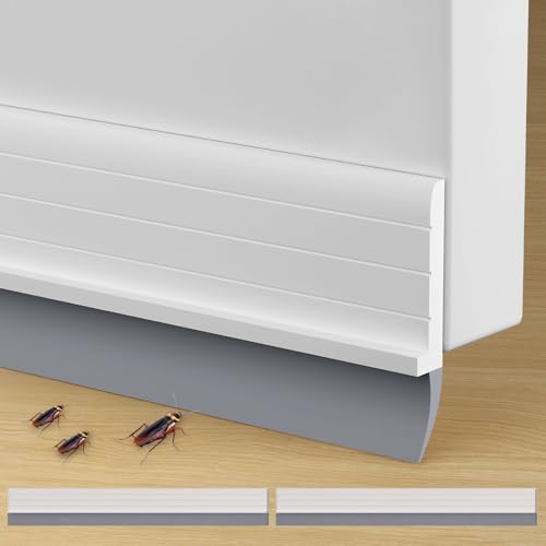 ZDZQJIA 2Pc Total 72 inch hard door draft stopper