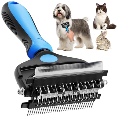 AXEFUN 3-in-1 grooming brush blue