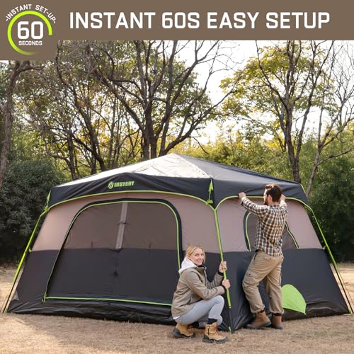 Close up of the HINSTANT camping tent mesh windows