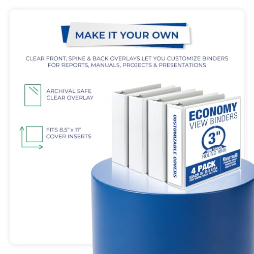 Samsill binder clear view front cover