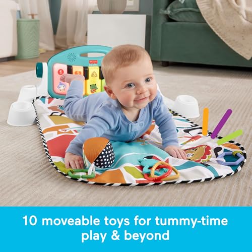Activity arch with dangling sensory toys