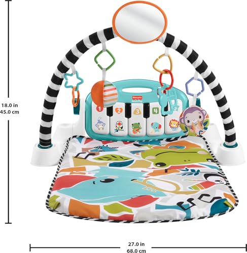 Self-discovery mirror and butterfly teether