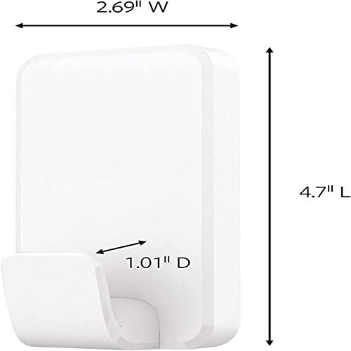 Two white XL Command hooks side by side